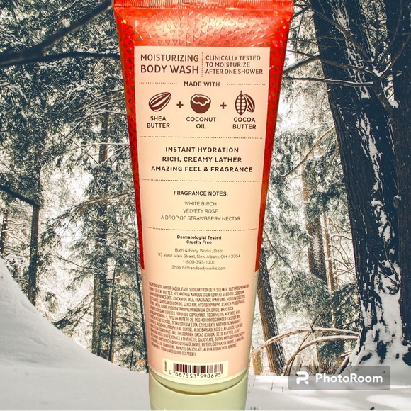 You’re The One Body Wash 10oz WHITE BIRCH VELVETY ROSE A DROP OF STRAWBERRY BBW - Picture 4 of 5